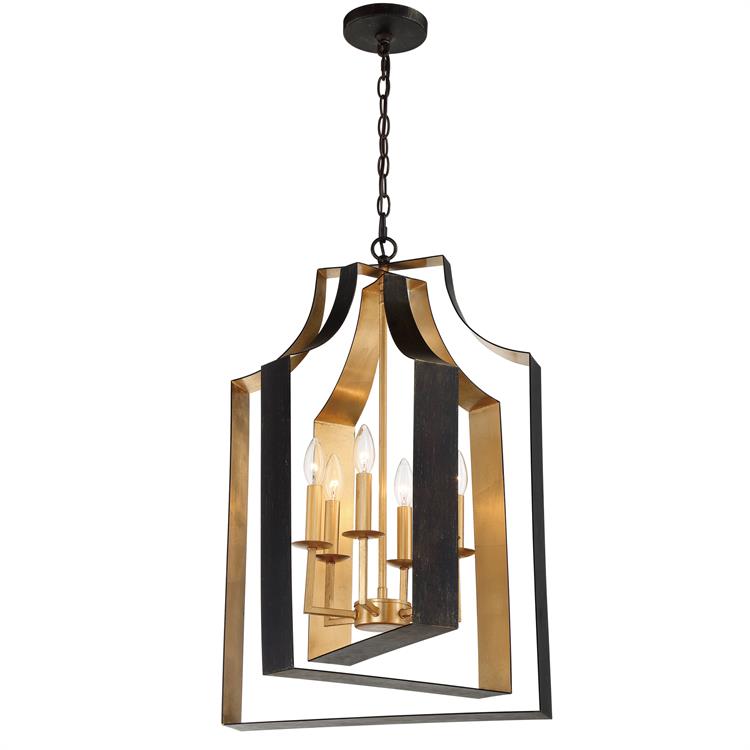 Crystorama Luna 4 Light Chandelier, Chandelier | Neenas Lighting