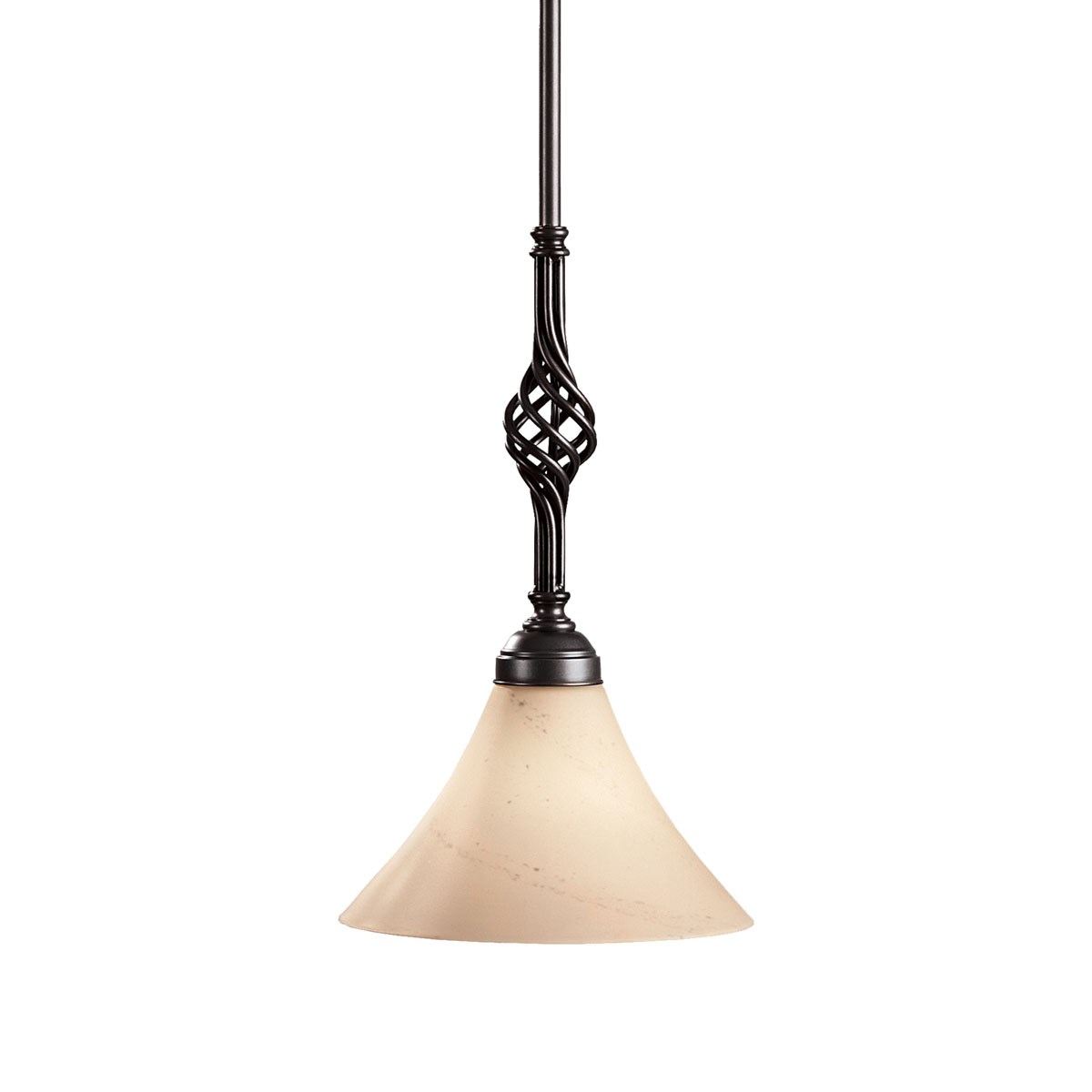 Hubbardton Forge Twist Basket Mini Pendant Fixture Neenas Zoom In