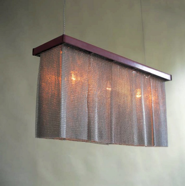 Ochre Chainmail Chandelier Neenas Lighting Chainmail Chandelier