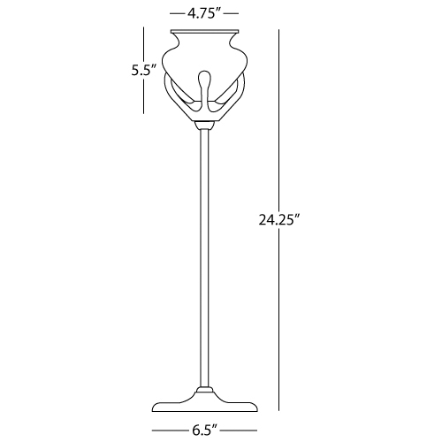 Robert Abbey Rust Beaux Arts Table Tor, Table Lamp | Neenas Lighting