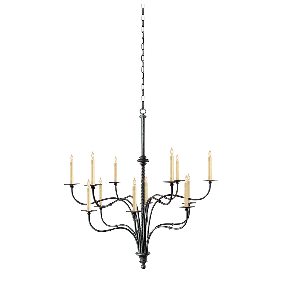 Visual Comfort Large Windsor Iron, Chandeliers Neenas Lighting