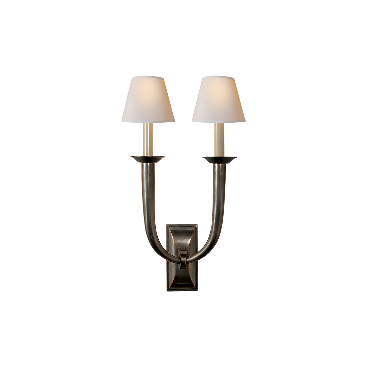 Bronze with Wax Finish, Natural Paper Shade