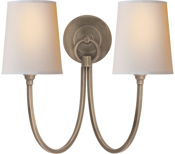 Visual Comfort Reed Double Sconce, Wall Mount | Neenas Lighting